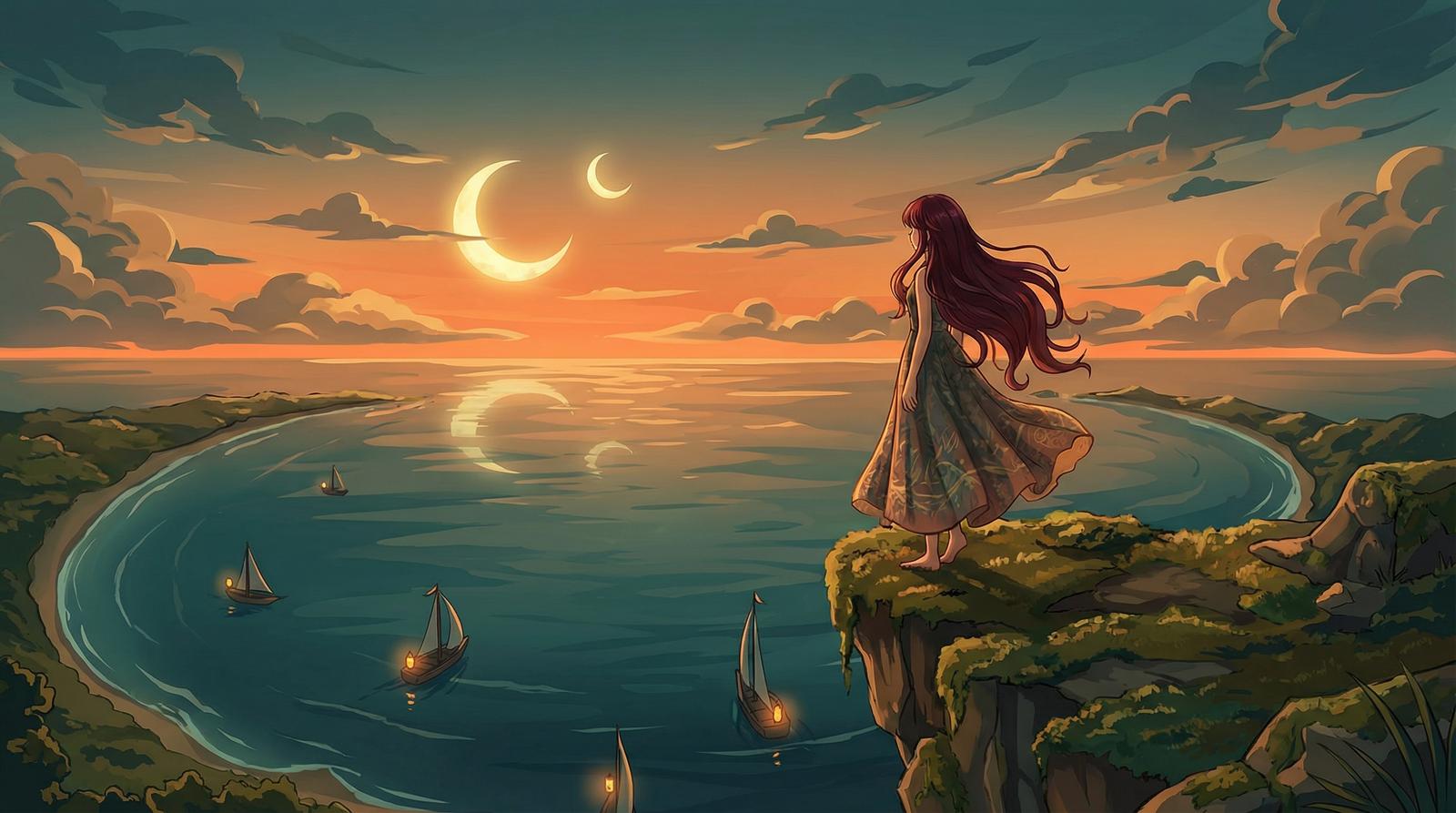 小马拉大车原创动漫短片-月湾少女